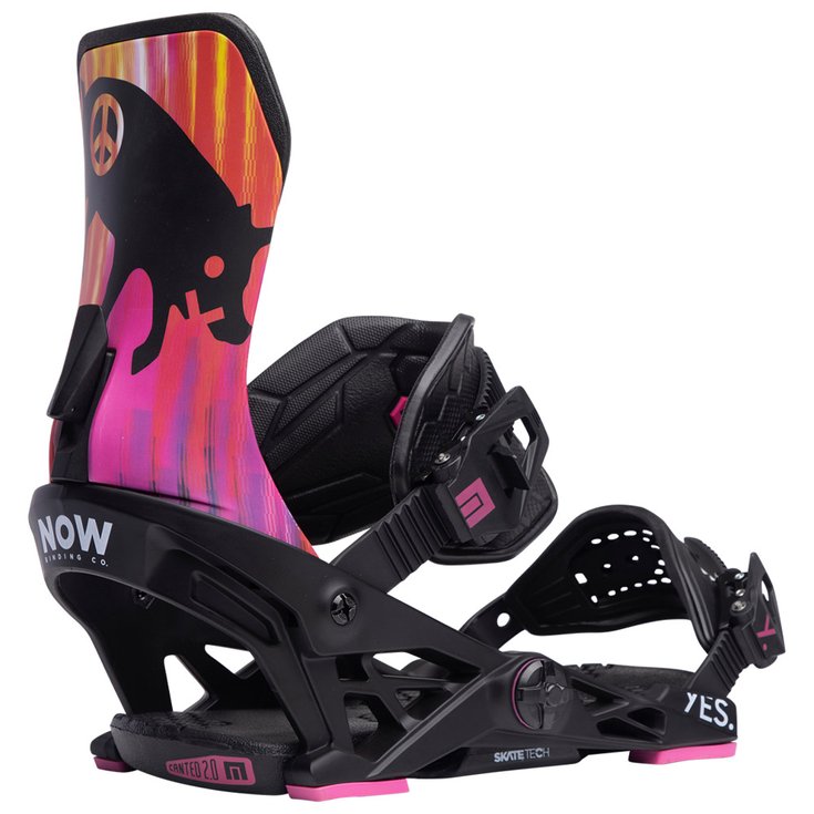 Now Fijaciones snowboard Yes. X Now Black Pink Presentación