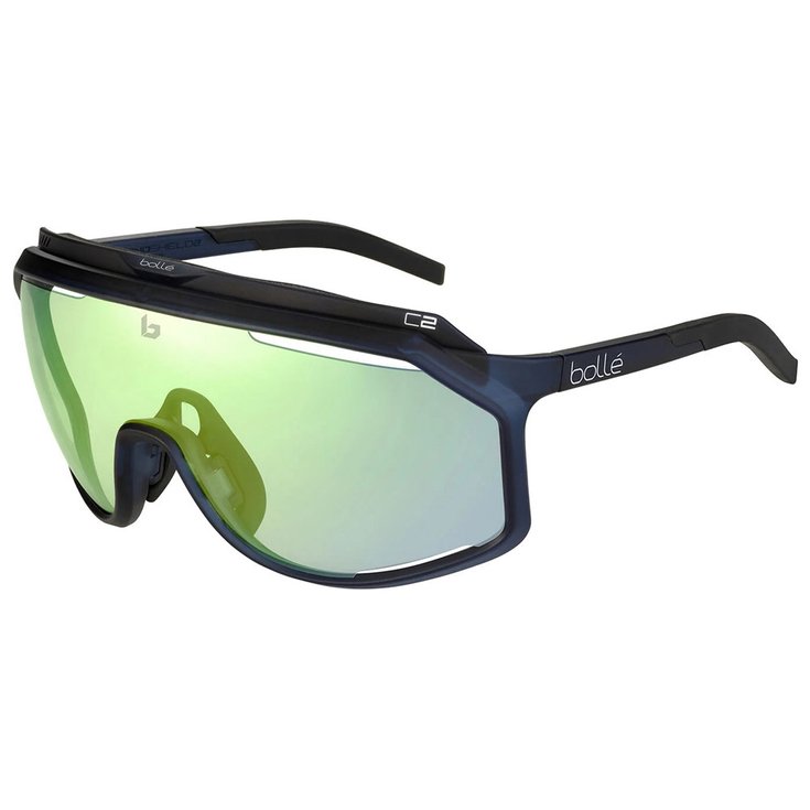 Bolle Sunglasses Chronoshield Matte Crystal Nayy Phantom Clear Green Blue Overview