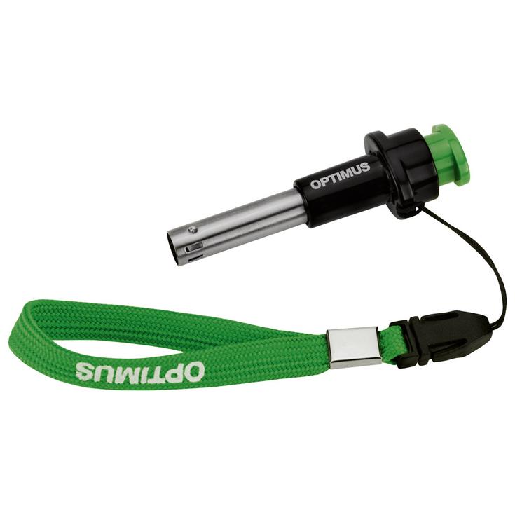 Optimus Briquet Sparky Allume-Gaz Piezo Black Green Présentation