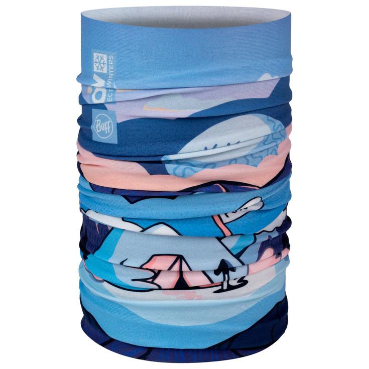 Buff Braga de cuello Original Ecostretch Youth Neckwear Pow Riam Blue Presentación