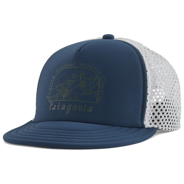 Patagonia Cap Duckbill Shorty Trucker Hat Lost And Found Tidepool Blue Overview