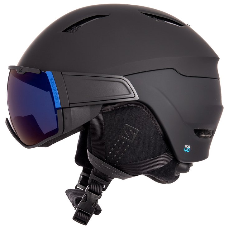 Salomon Visor helmet Driver Ca Black Solar Blue + Tonic Orange Overview