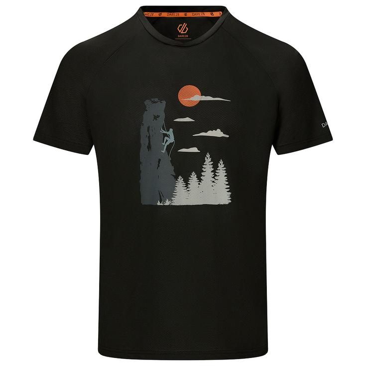 DARE2B Tee-shirt de trail Tech II tee Black Présentation