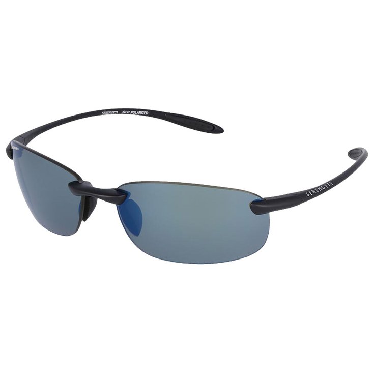 Serengeti Sunglasses Nuvola Matte Black Phd Polarized 555nm Blue Overview
