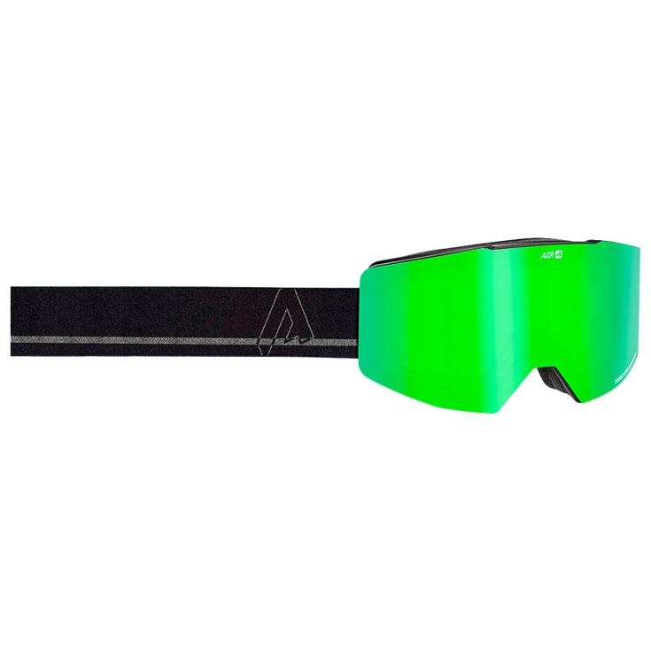 AZR Skibrillen Power Otg Noir Mat Vert Multicouche + Jaune Voorstelling