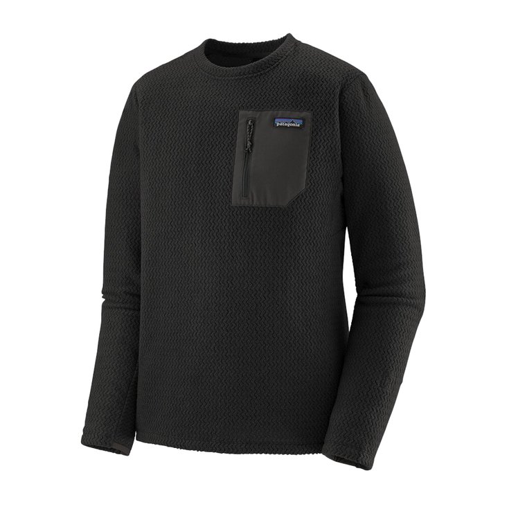 Patagonia Fleece Patagonia Men's R1 Air Crew Black Profilansicht