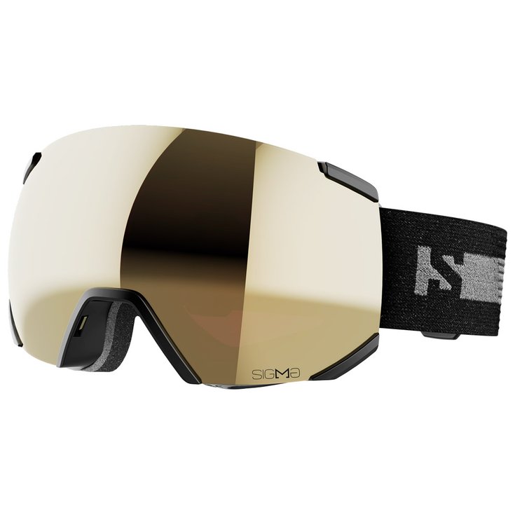 Salomon Skibrille Radium Black Sigma Black Gold Präsentation