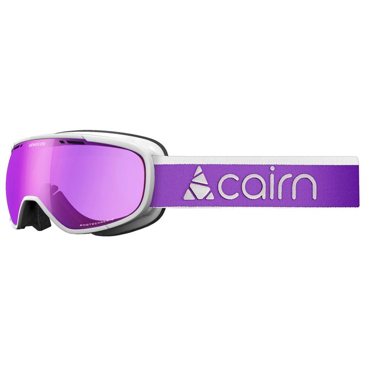 Cairn Skibrillen Genius Otg Mat White Purple / Evolight Nxt Purple Mirror Voorstelling