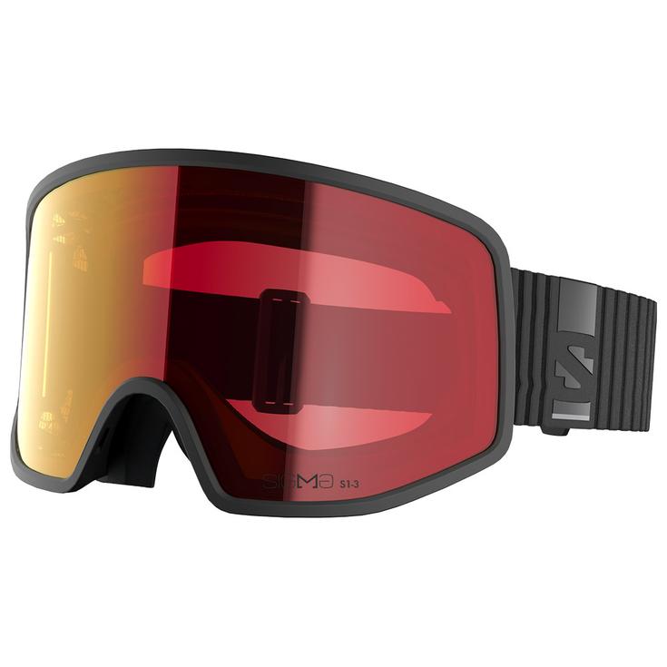 Salomon Skibrillen Sentry Pro OTG Black Sigma Photo Poppy Red Voorstelling