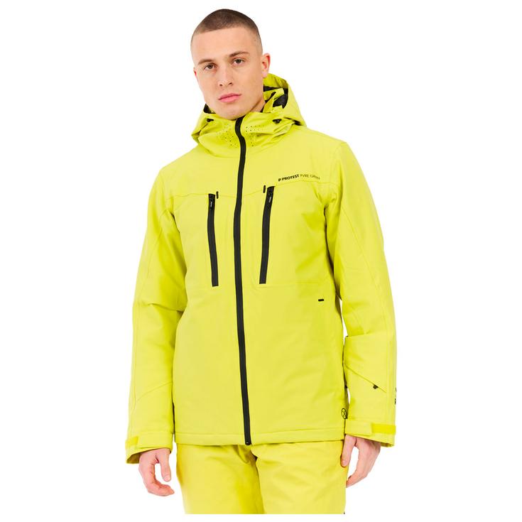 Protest Skijacke Prttimothy Snowjacket Lime Spash Präsentation