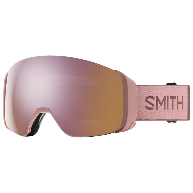 Smith Masque de Ski 4D Mag Rock Salt Tannin Chromapop Everyday Rose + Gold Storm Rose Flash Présentation