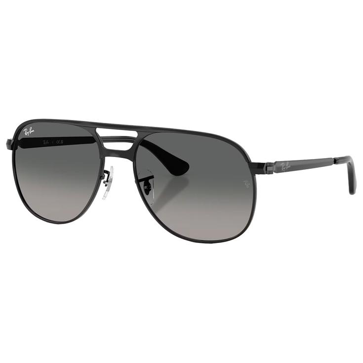 Ray Ban Zonnebrillen RB3793 Bill Max Polished Black Dark Grey Gradient Light Grey Voorstelling