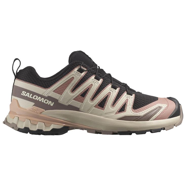 Salomon Chaussures de trail Xa Pro 3D V9 W Black Burlwood Mahogany Rose Présentation