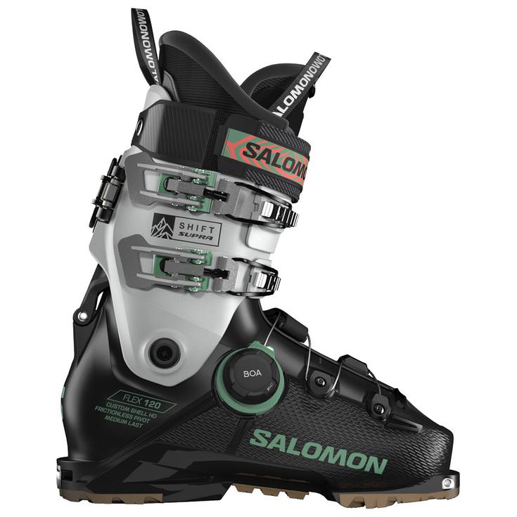 Salomon Botas de esquí Shift Supra Boa 1 20 Gw Black Cool Gray 5 Shale Green Presentación