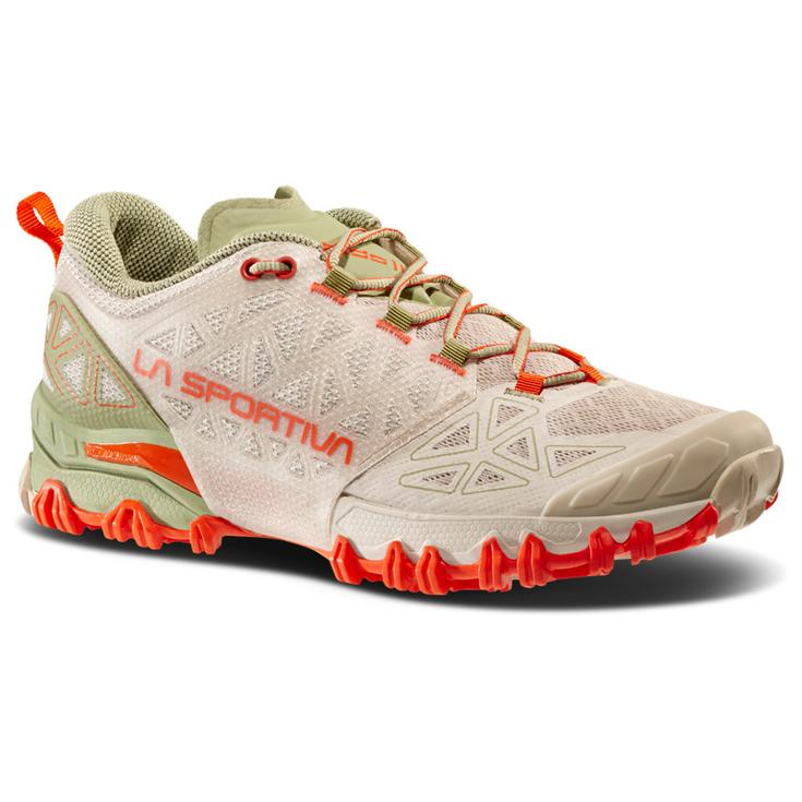 La Sportiva Trailschoenen Bushido II Woman Tea Cherry Tomato Voorstelling