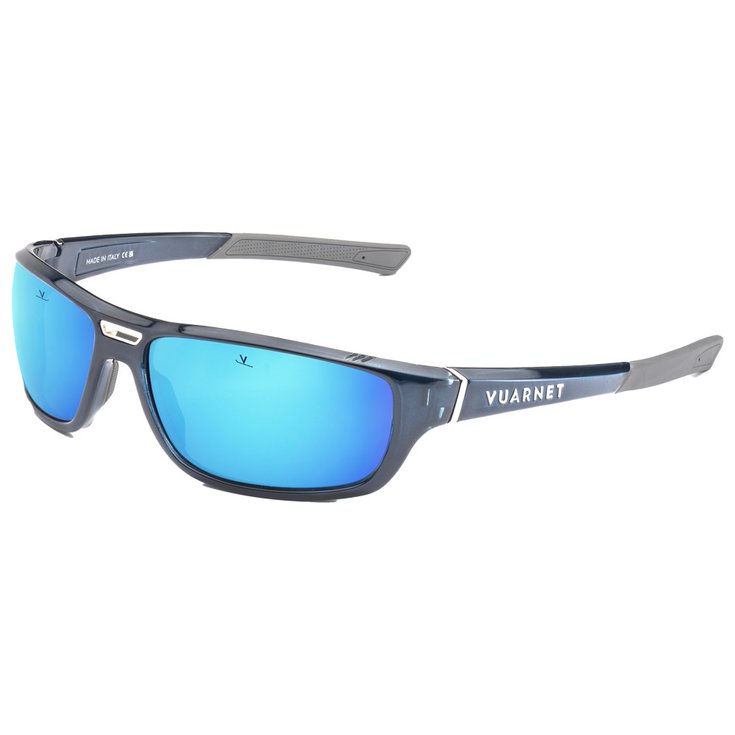 Vuarnet Lunettes de soleil Racing Regular Dark Blue Cristal Grey Polar Blue Flash Présentation