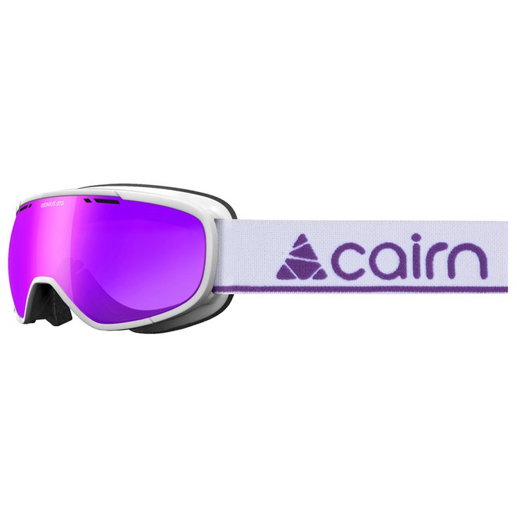Cairn Skibrille Genius Otg Mat White Purple Mirror Spx3000 Ium Präsentation