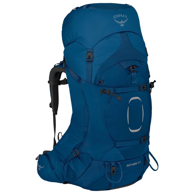 Osprey Backpack Aether 65 Deep Water Blue Overview