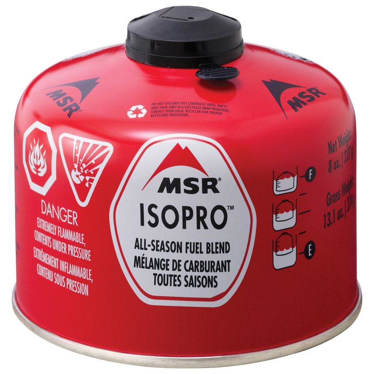 MSR Brennstoff Isopro 110g Red Präsentation