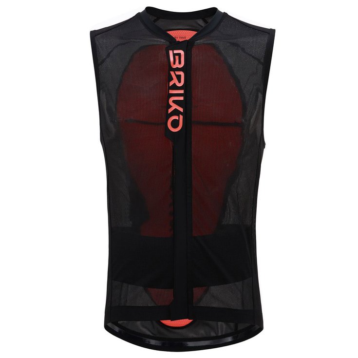 Briko Rugbescherming Armor Vest Black Orange Fluo Voorstelling