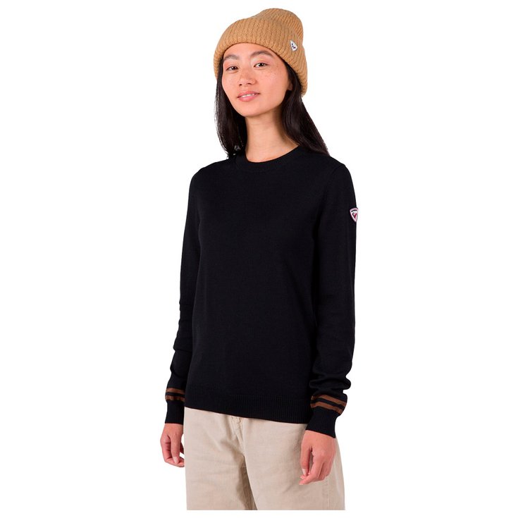 Rossignol Maglione W Corporate Crew Neck Black Presentazione
