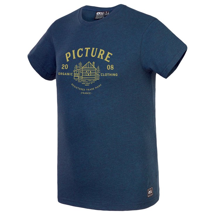 Picture T-Shirt Brady Dark Blue Melange Präsentation