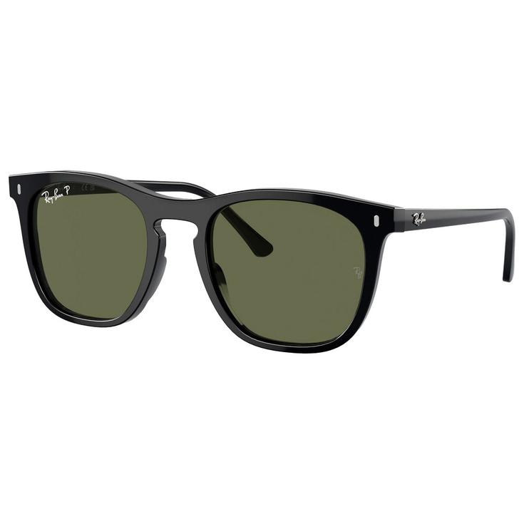 Ray Ban Lunettes de soleil RB2210 Polished Black Polar Green Présentation