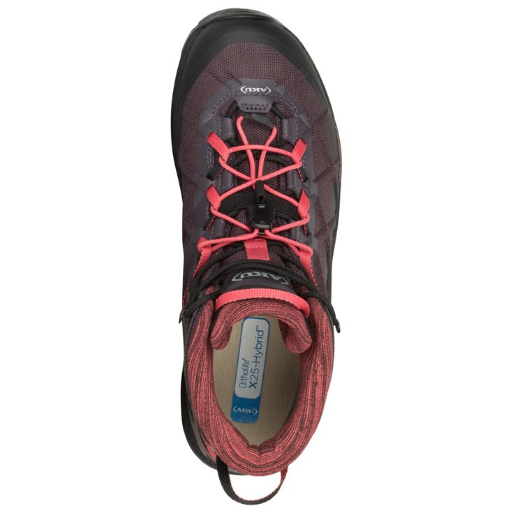 Aku Botas de senderismo Rocket Mid Gore-Tex W's Deep Violet Coral Parte superior Aku Botas de senderismo Rocket Mid Gore-Tex W's Deep Violet Coral Parte superior