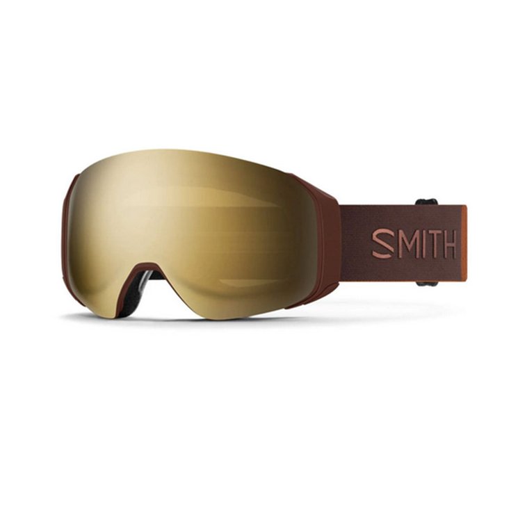 Smith Masque de Ski 4D Mag S Sepia Luxe Chromapop Sun Black Gold Mirror + Chromapop Storm Blue Sensor Mirror 