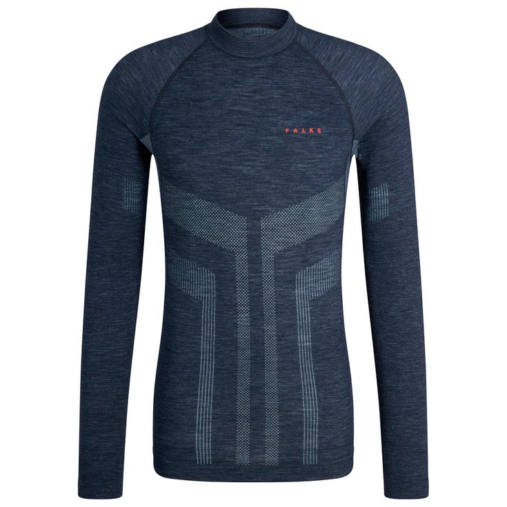 Falke Sous-vêtement technique Wool-Tech Longsleeved Shirt Trend M Space Blue Présentation