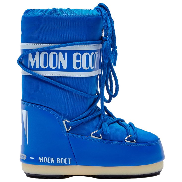 Moon Boot Chaussures après-ski Nylon Blue Electric Jr Présentation