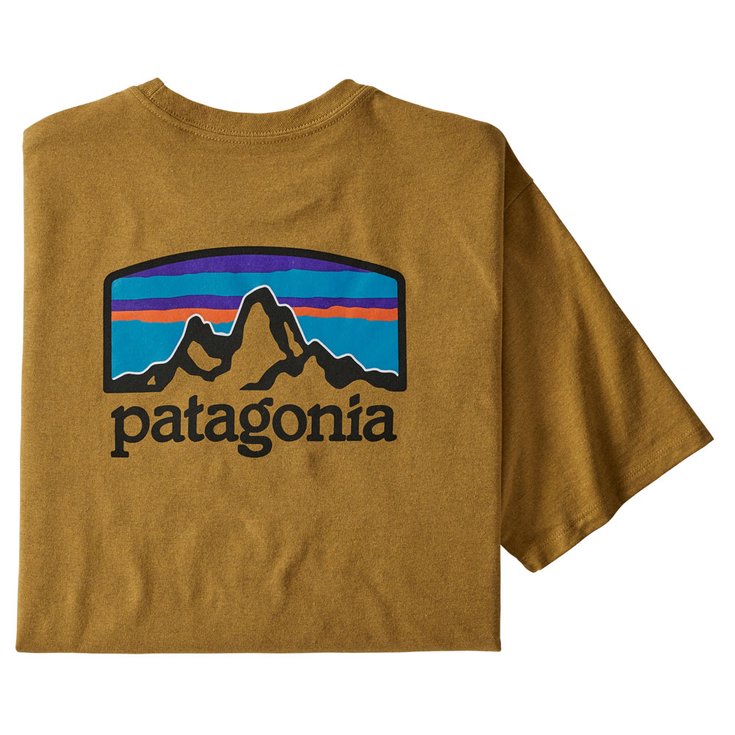 Patagonia Tee-Shirt Fitz Roy Horizons Responsibili-Tee Buckwheat Gold Overview