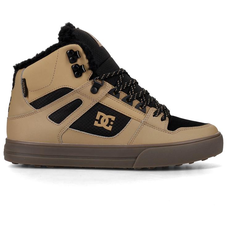 DC Snow boots Pure High Top WC WNT Tan Black Overview