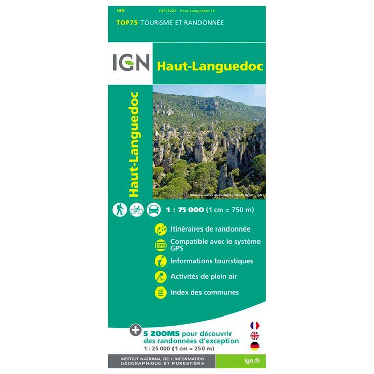 IGN Carte Haut-Languedoc Présentation