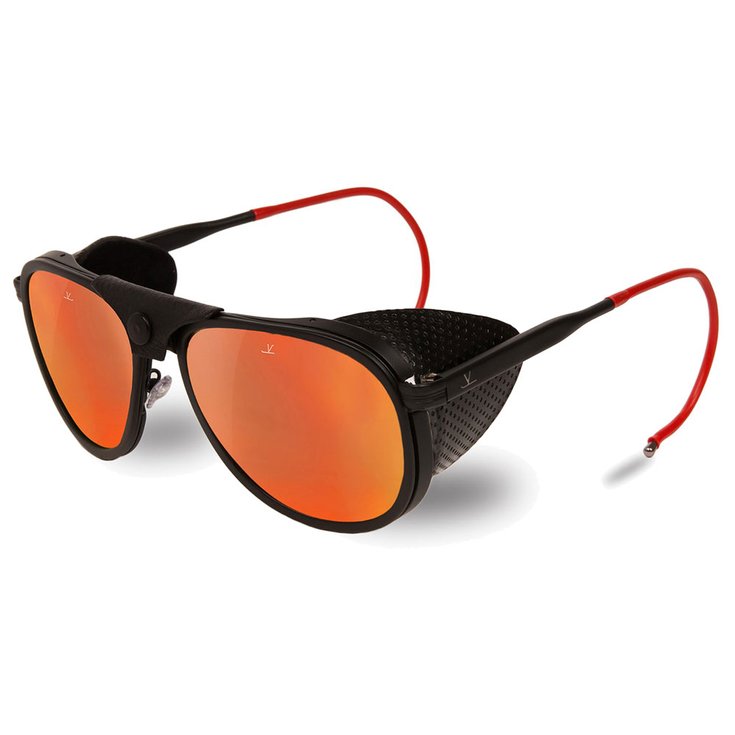 Vuarnet Sunglasses Vl1315 Glacier Noir Mat Pure Grey Red Flashed Overview