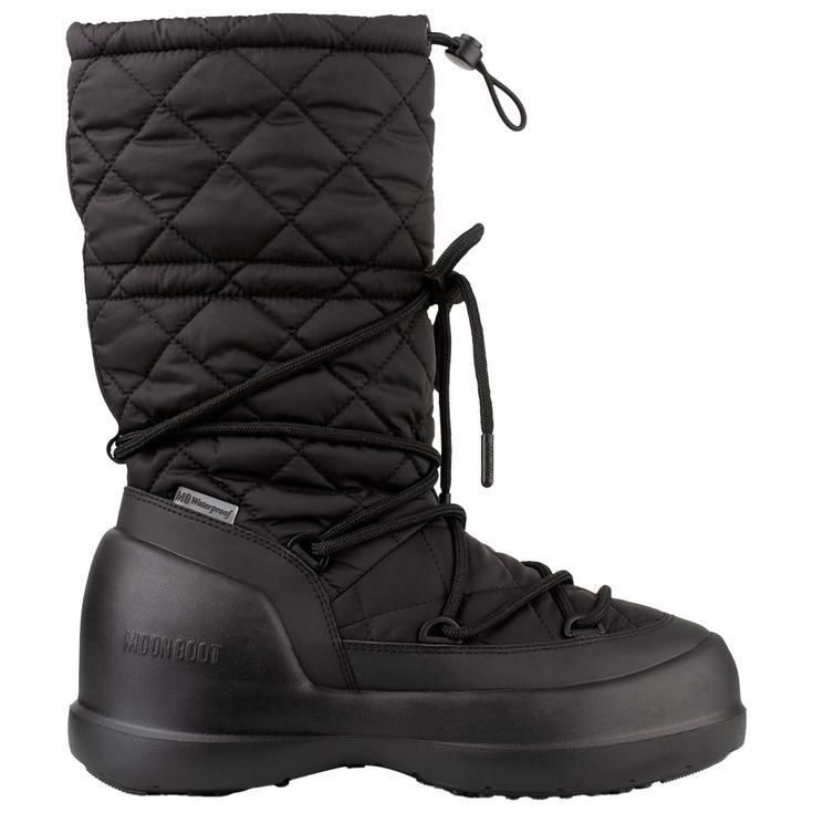 Moon Boot Schoenen après-ski Mezzaluna Quilted High Boot WP Black Voorstelling