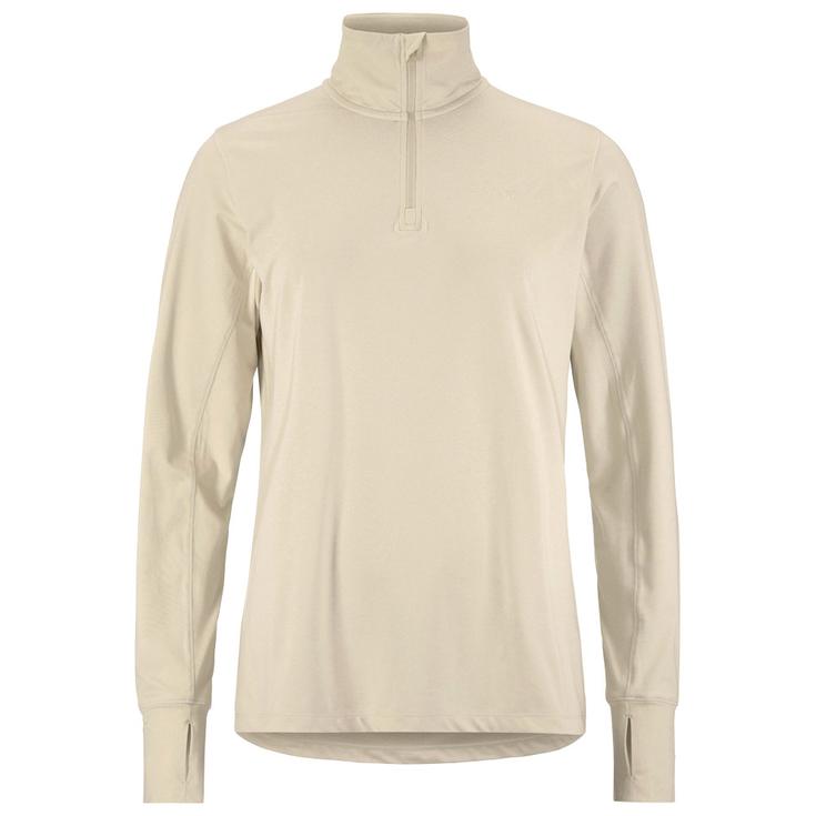 Craft Trail tee-shirt Flow Half Zip Long Sleeve W Plaster Melange Overview