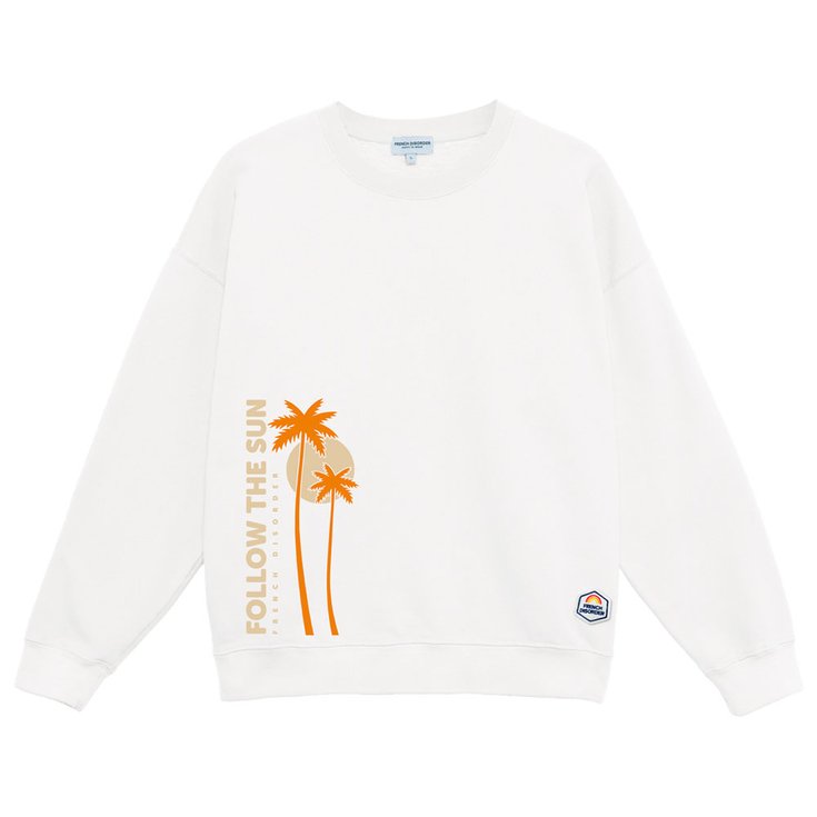 French Disorder Sweaters Rosie Follow The Sun White Voorstelling