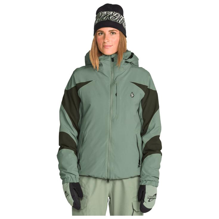 Volcom Skijassen Shelter 3D Stretch Light Green Voorstelling