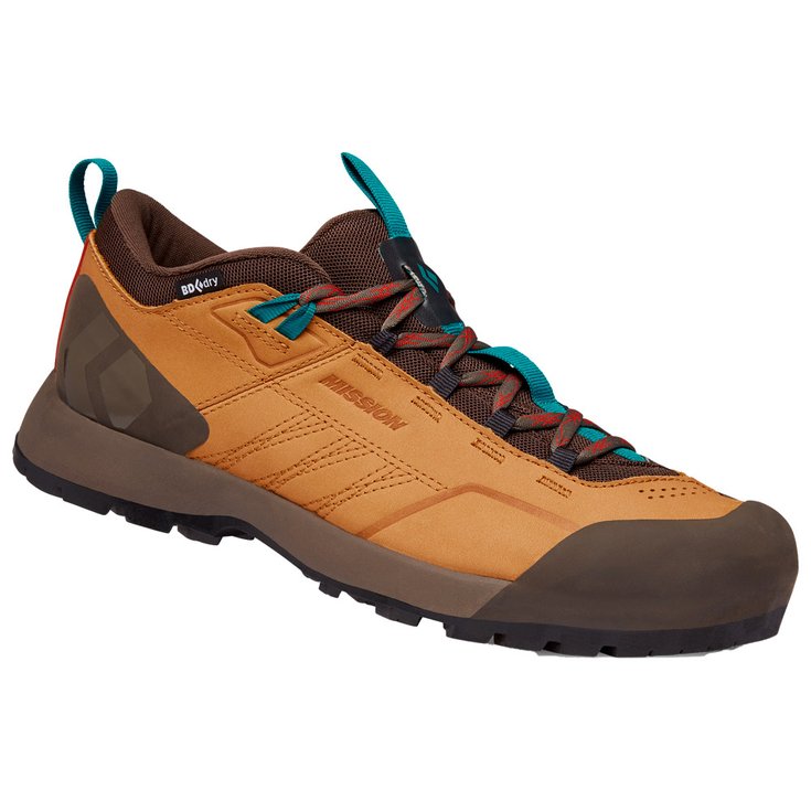 Black Diamond Approach shoes Mission Lthr Low Wp Amber Cafe Brown Overview