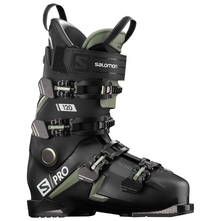 Salomon Chaussures de Ski S/Pro 120 Black Oil Green Présentation