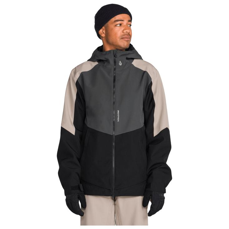 Volcom Chaqueta esqui Brighton Full Zip Dark Grey Presentación