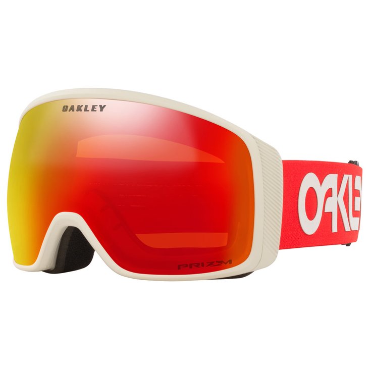 Oakley Masque de Ski Flight Tracker Xl Factory Pilot Viper Red Grey Prizm Torch Iridium Présentation