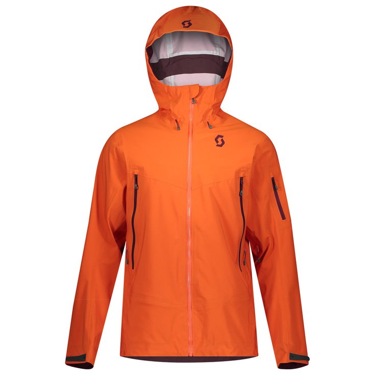 Scott Ski Jacket Explorair Drx 3l Orange Pumpkin Overview