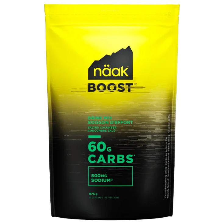 Naak Drank Boost Energy Drink Mix 975 g. Concombre Salé Voorstelling