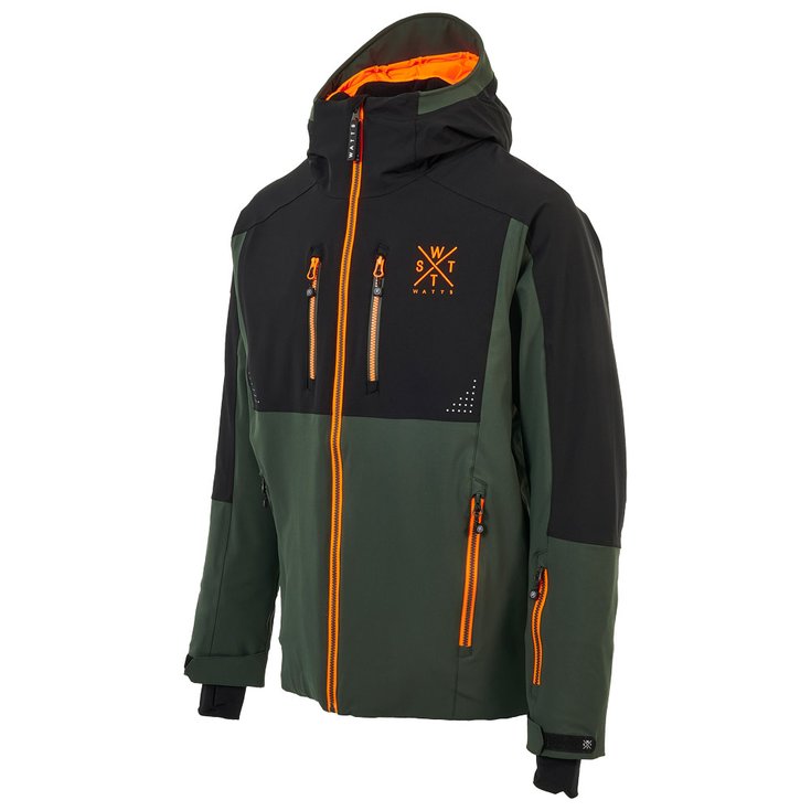 Watts Chaqueta esqui Blow Forest Orange Fluo Noir Presentación
