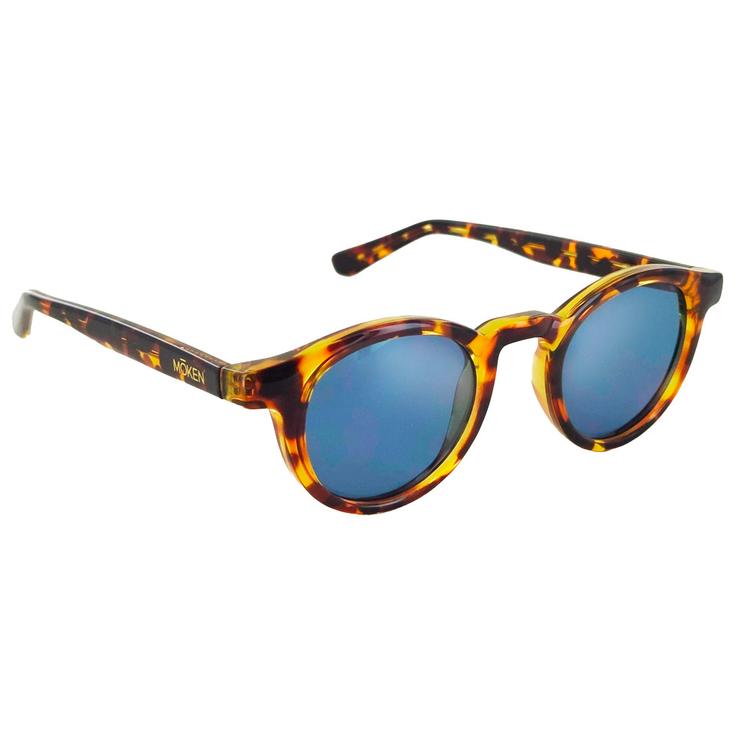 Moken Vision Lunettes de soleil Andy Tortoise Blue Cat.2 Gradient Polarized Présentation