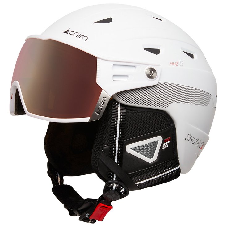 Cairn Skihelm mit Visier Shuffle S-Visor Photochromic White Präsentation