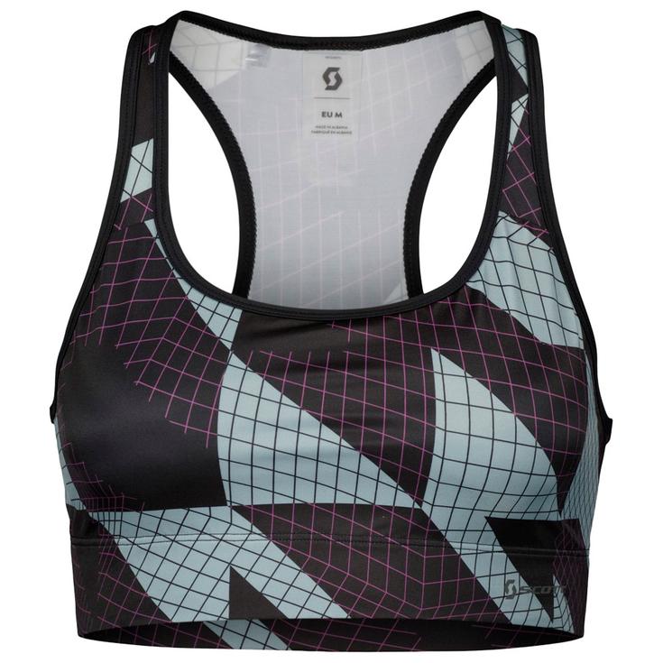 Scott Brassière Bra W's Endurance Lightweight Black Morning Blue Présentation