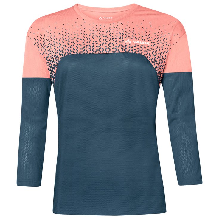 Vaude Maglia MTB Women's Moab Ls T-Shirt V Dark Sea Presentazione